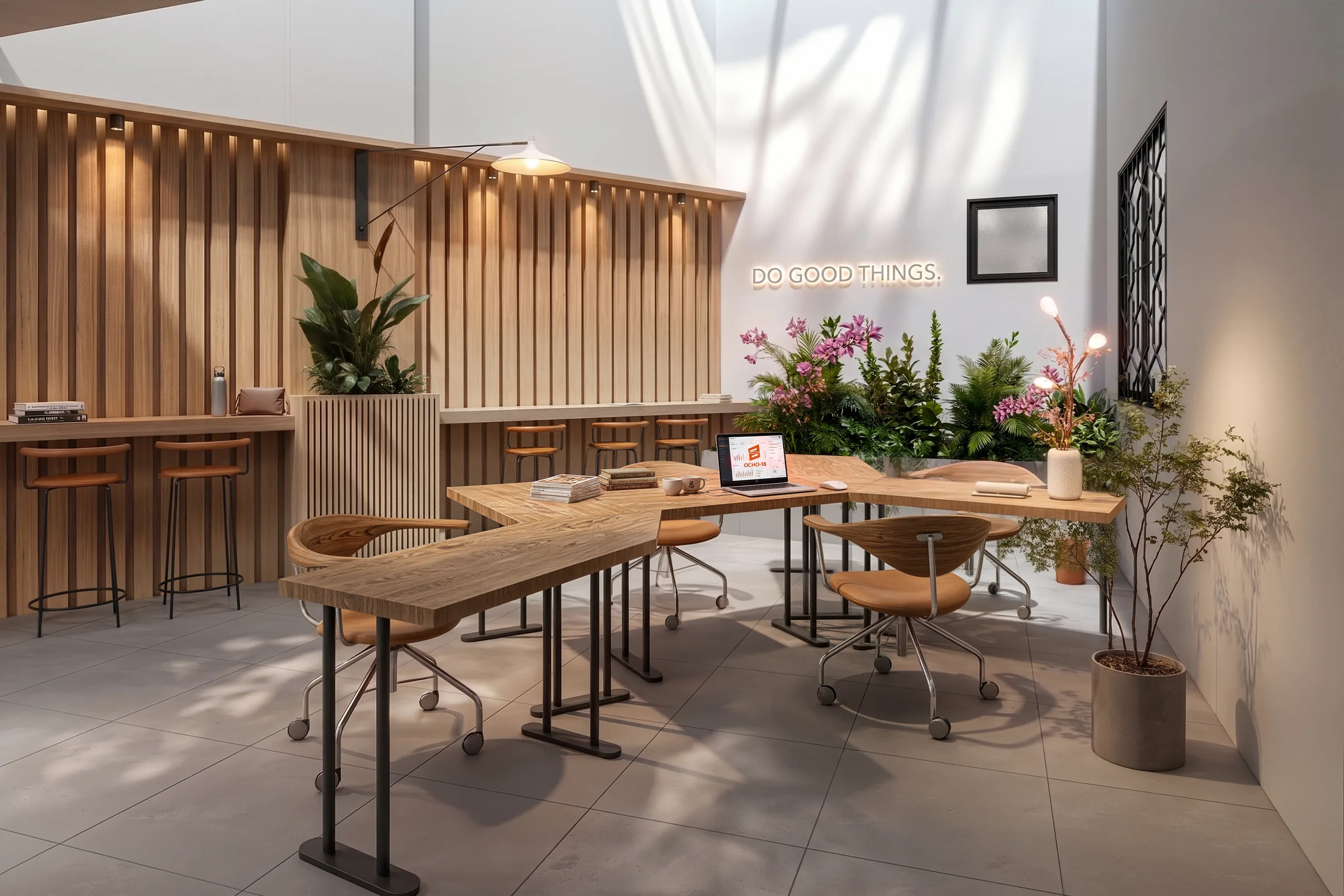 Área coworking abierta
