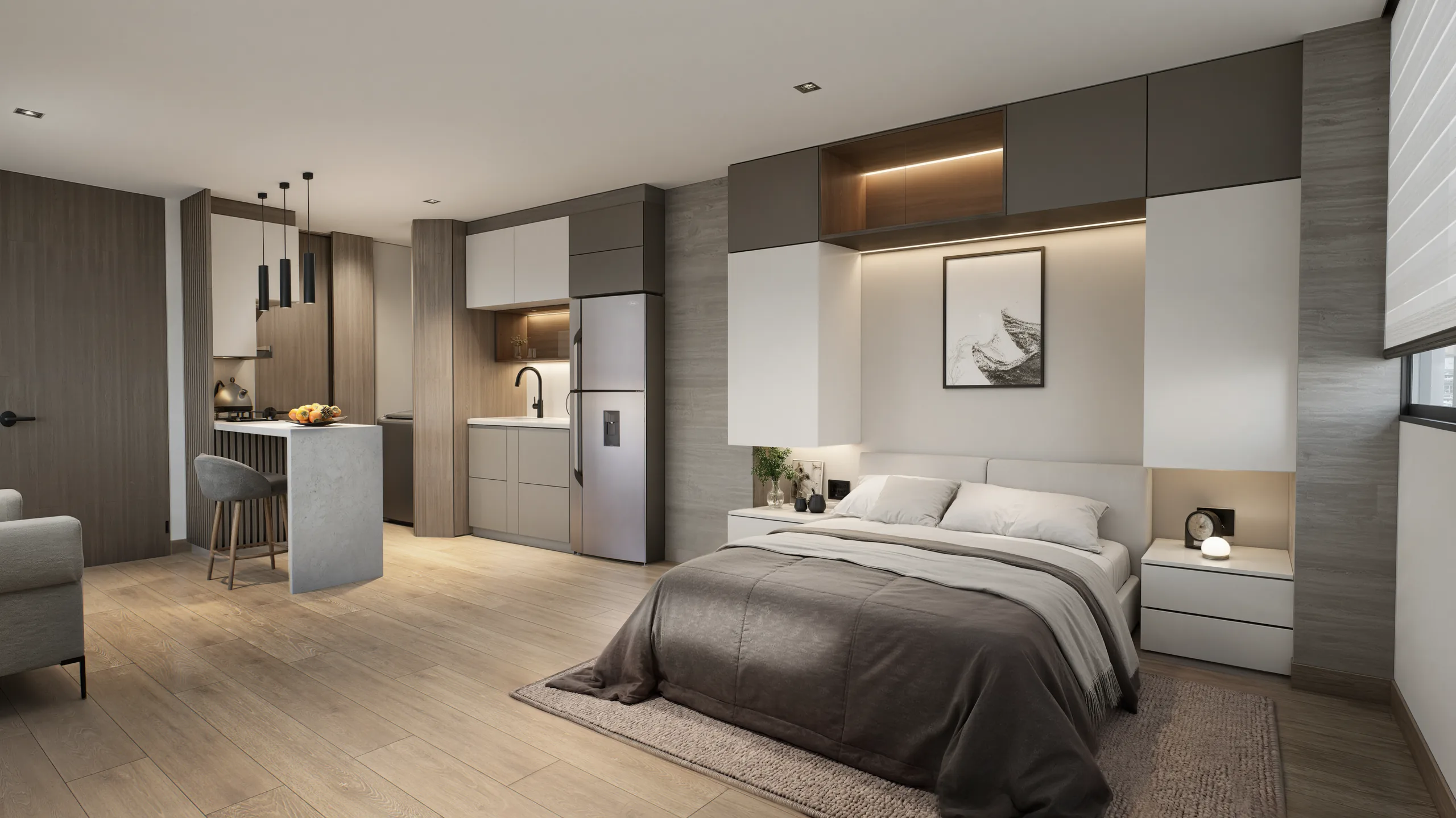 Interior · Cocina y comedor